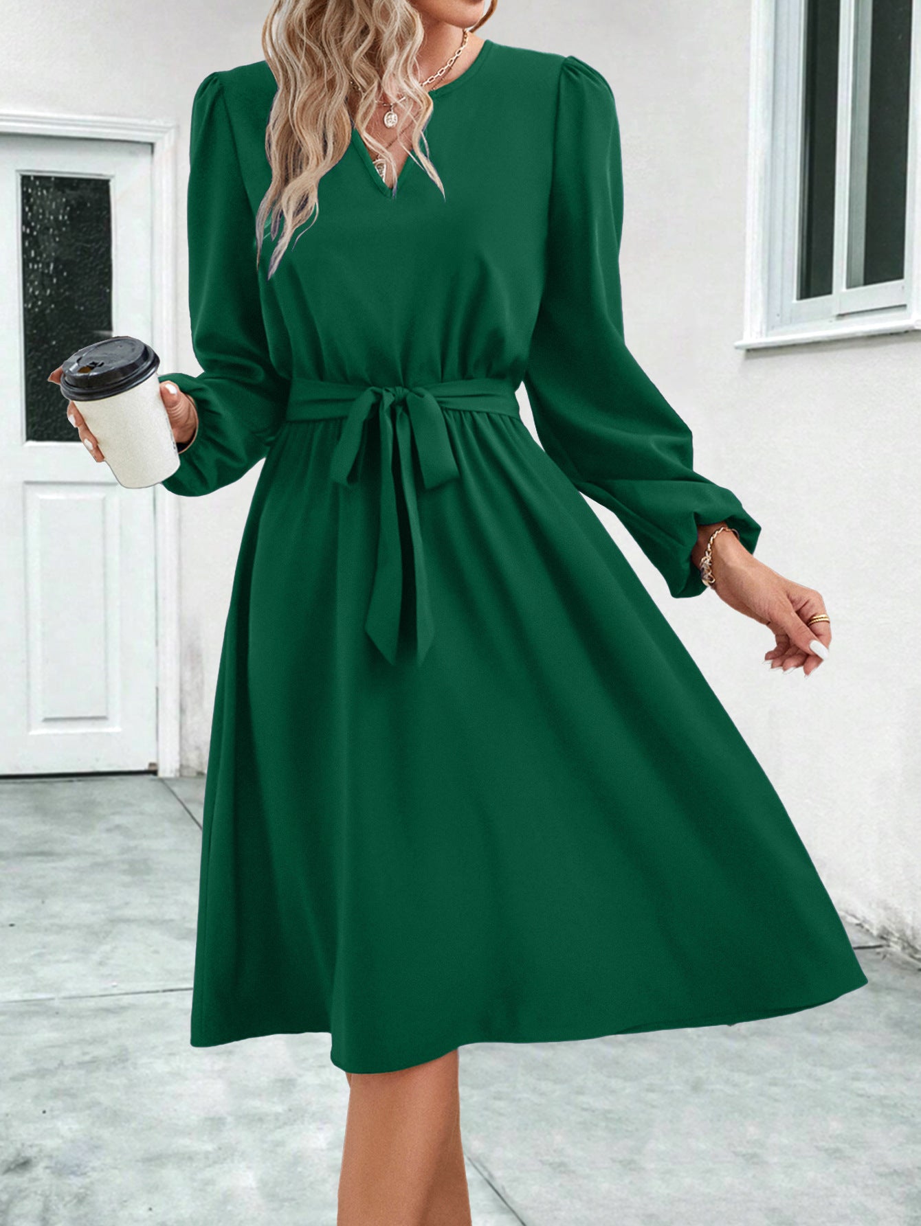V Neck Dress