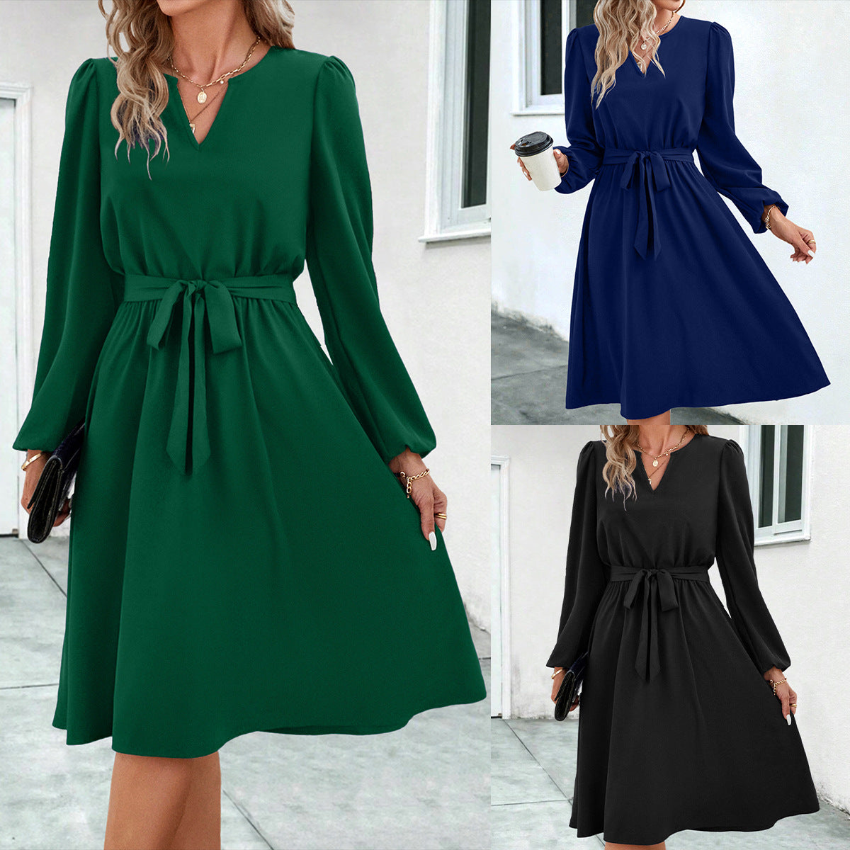 V Neck Dress