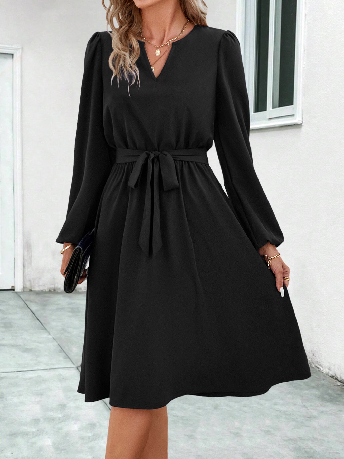 V Neck Dress