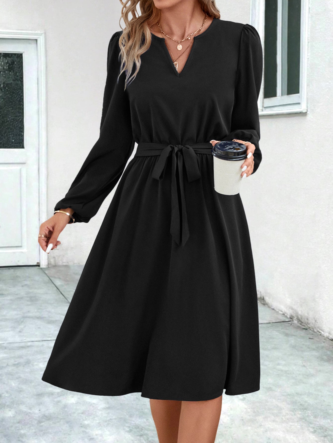 V Neck Dress
