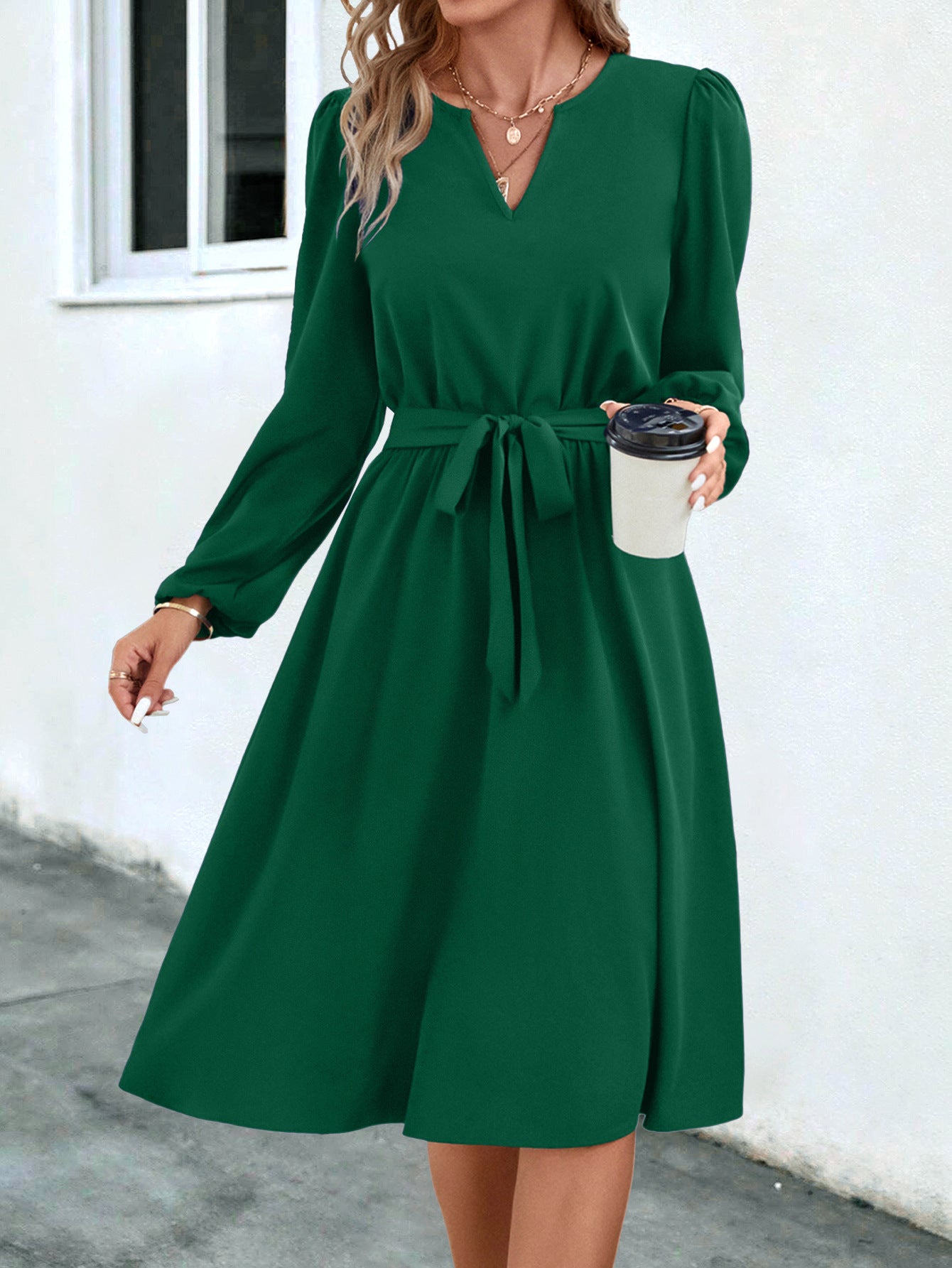 V Neck Dress